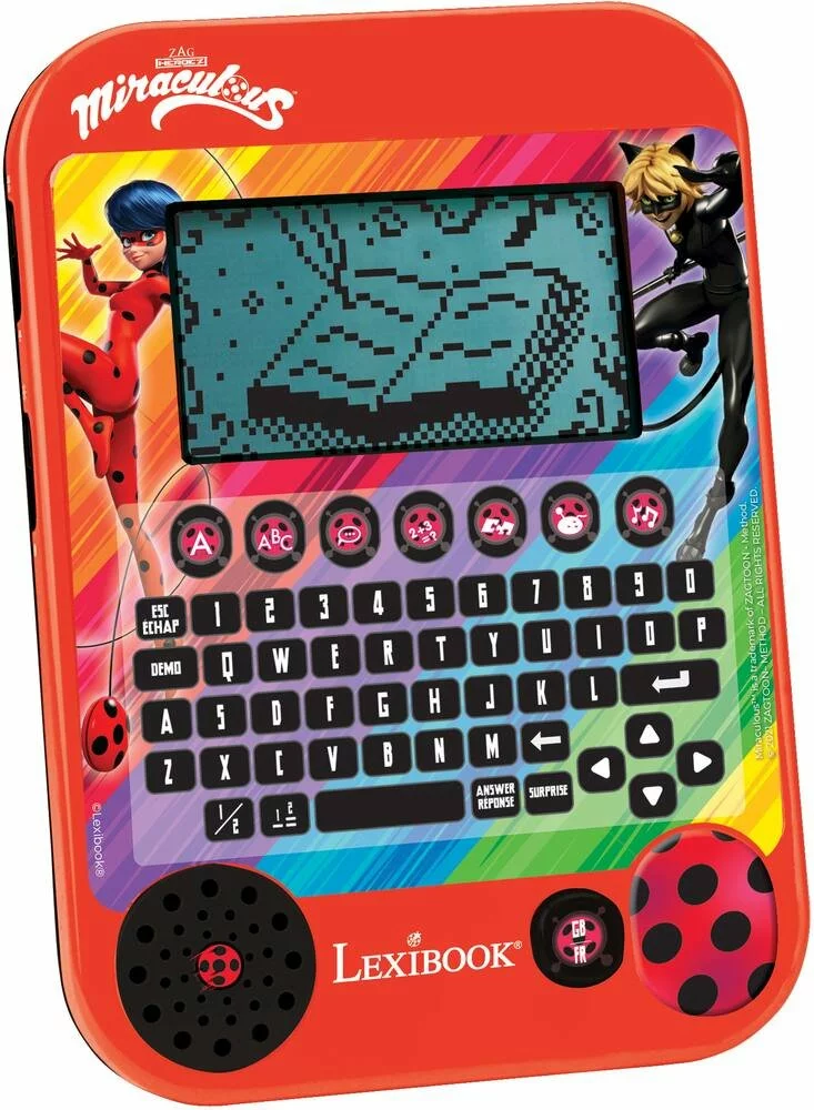 LEXIBOOK TABLETTE EDUCATIVE BILINGUE 80 ACTIVITES FRANCAIS-ANGLAIS MIRACULOUS 1 LEXIBOOK TABLETTE EDUCATIVE BILINGUE 80 ACTIVITES FRANCAIS-ANGLAIS MIRACULOUS