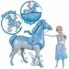 Hasbro LA REINE DES NEIGES - POUPEE ELSA 30 CM ET SON CHEVAL NOKK 23 CM INTERACTIF