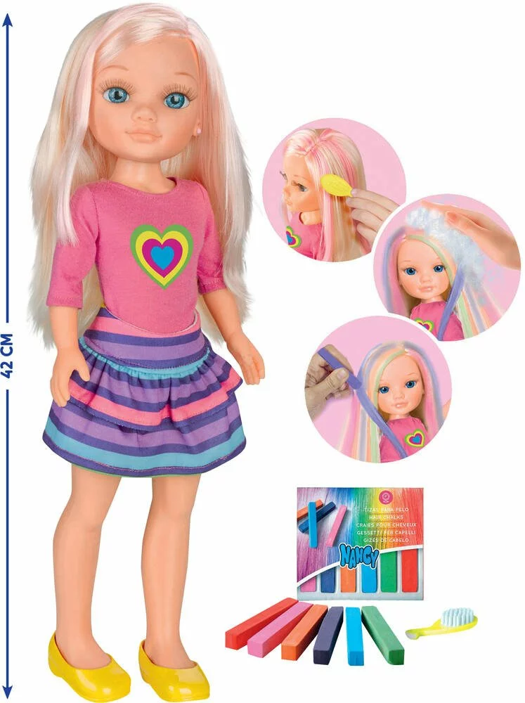 GP TOYS POUPEE NANCY 42 CM UNE JOURNEE MECHES EN COULEURS 1 GP TOYS POUPEE NANCY 42 CM UNE JOURNEE MECHES EN COULEURS