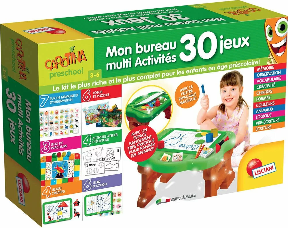 LISCIANI GIOCHI MON PREMIER BUREAU MULTI-ACTIVITES 30 JEUX 4 LISCIANI GIOCHI MON PREMIER BUREAU MULTI-ACTIVITES 30 JEUX – Image 4