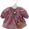 CERISE & CAPUCINE ONE WORLD ONE FUTURE - ENSEMBLE ROSE EN COTON BIO - 38 CM