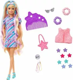 MATTEL BARBIE POUPEE ULTRA-CHEVELURE - CHEVEUX BLONDS 21.6 CM