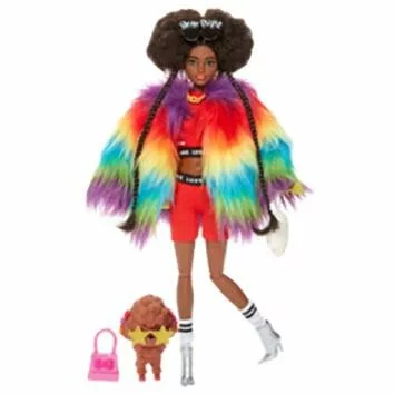 MATTEL POUPEE BARBIE MANTEAU MULTICOLORE 1 MATTEL POUPEE BARBIE MANTEAU MULTICOLORE