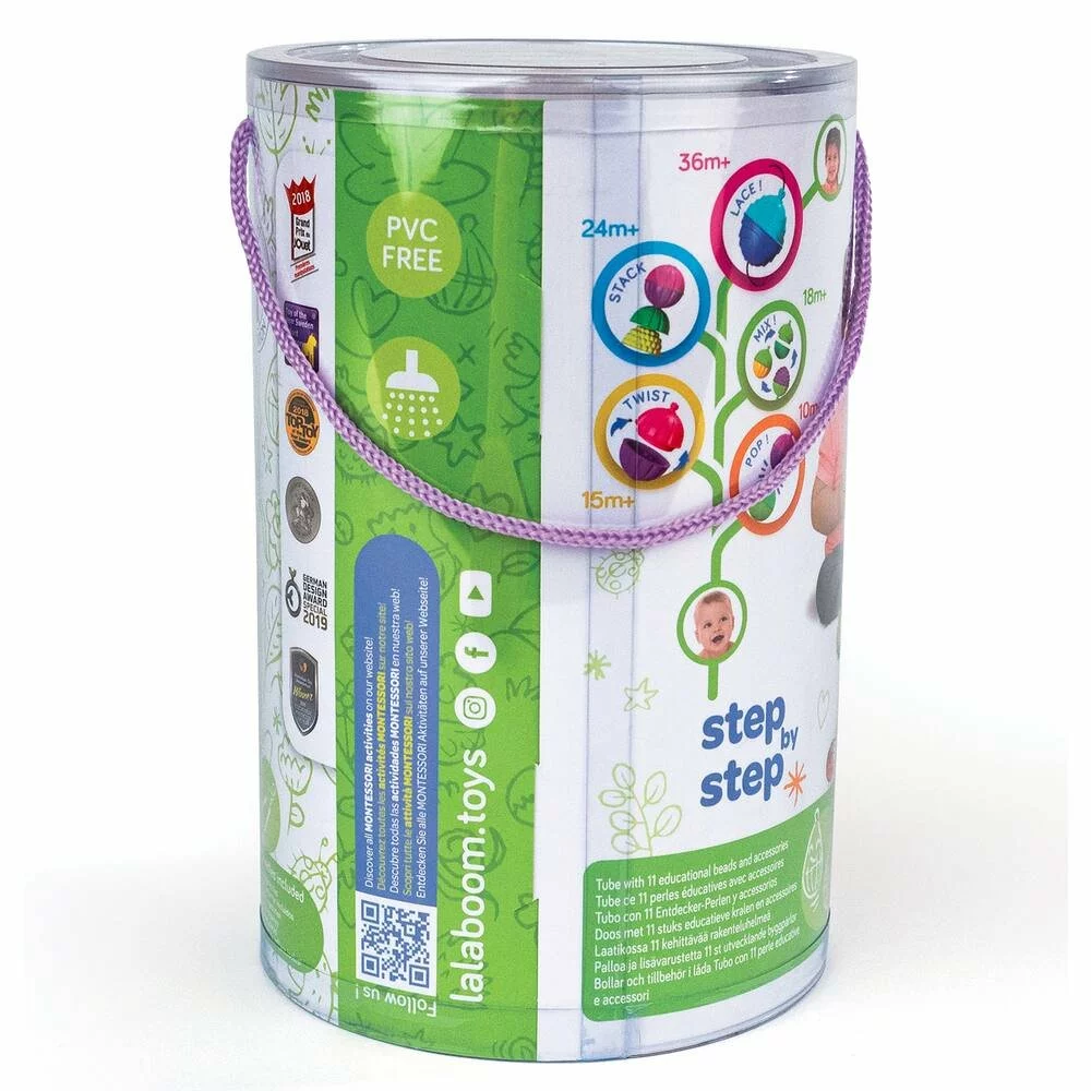 LALABOOM GROSSES PERLES EN FORME DE BOURGEON + ACCESSOIRES 3 LALABOOM GROSSES PERLES EN FORME DE BOURGEON + ACCESSOIRES – Image 3