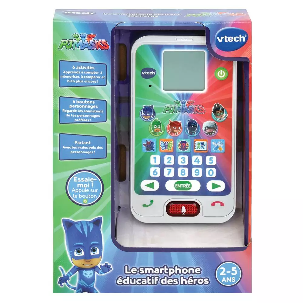 VTech LE SMARTPHONE EDUCATIF DES HEROS - PYJAMASQUES 2 VTech LE SMARTPHONE EDUCATIF DES HEROS - PYJAMASQUES – Image 2