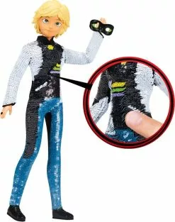 Bandai POUPEE A SEQUIN ADRIEN - MIRACULOUS 26 CM
