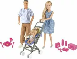 THAÏS THAIS POUPEE BALADE EN FAMILLE 29 CM