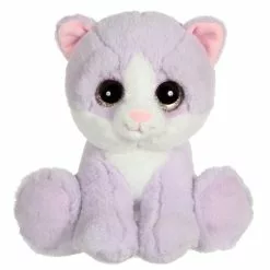 GIPSY PELUCHE PUPPY EYES PETS COLOR CHAT VIOLET - 22 CM