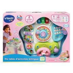 VTECH BABY - MA TABLE D'ACTIVITES BILINGUE ROSE -Pas Cher JoueClub Magasin 46ca040458e6b0e243c663fe7b2b86e2d2260adb 02029385 03