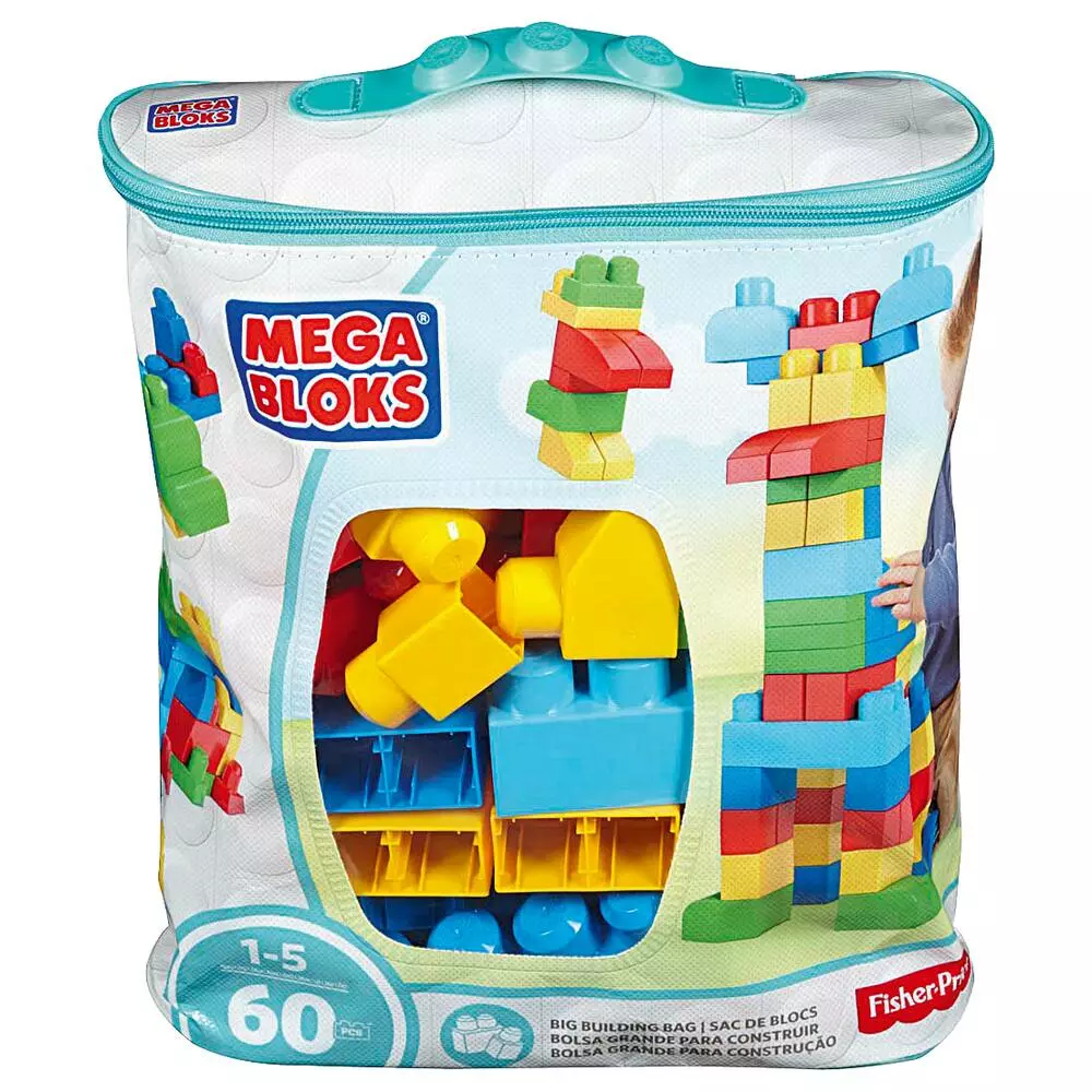 Mega Bloks SAC MEDIUM CLASSIQUE 60 PIECES 1 Mega Bloks SAC MEDIUM CLASSIQUE 60 PIECES