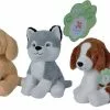 SIDJ PELUCHE CHIEN 100 % - 28 CM