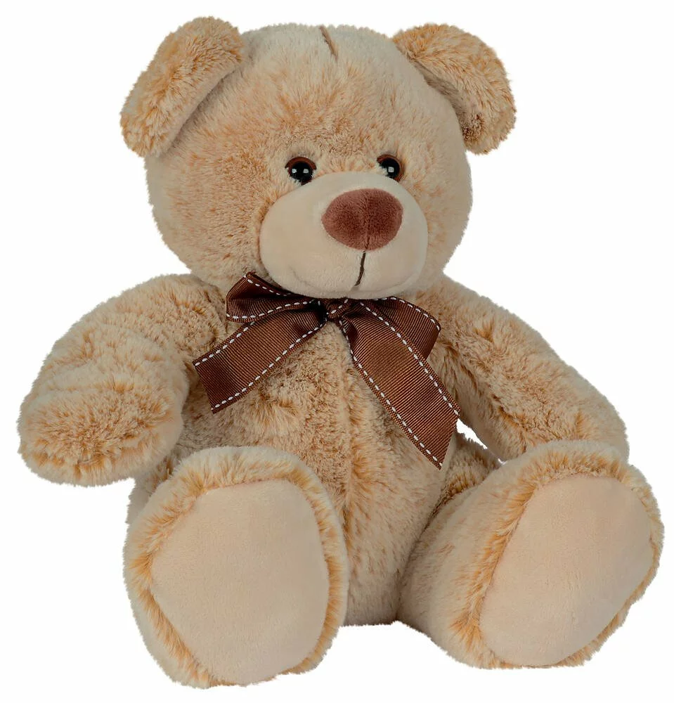 SIDJ PELUCHE OURS ASSIS AVEC NOEUD 26 CM 3 SIDJ PELUCHE OURS ASSIS AVEC NOEUD 26 CM – Image 3