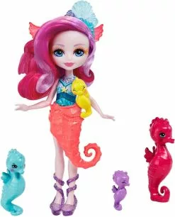 MATTEL ENCHANTIMALS MINI POUPEE -FAMILLE DE SEDDA HIPPOCAMPE