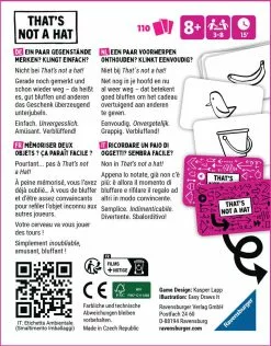 Ravensburger THAT'S NOT A HAT -Pas Cher JoueClub Magasin 5ccc3b5671f308947a36d80137a5dbc1884690ff 41083433 03