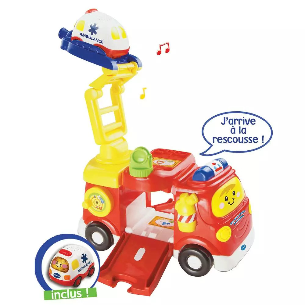 VTech TUT TUT BOLIDES - MON SUPER CAMION DE POMPIER 1 VTech TUT TUT BOLIDES - MON SUPER CAMION DE POMPIER