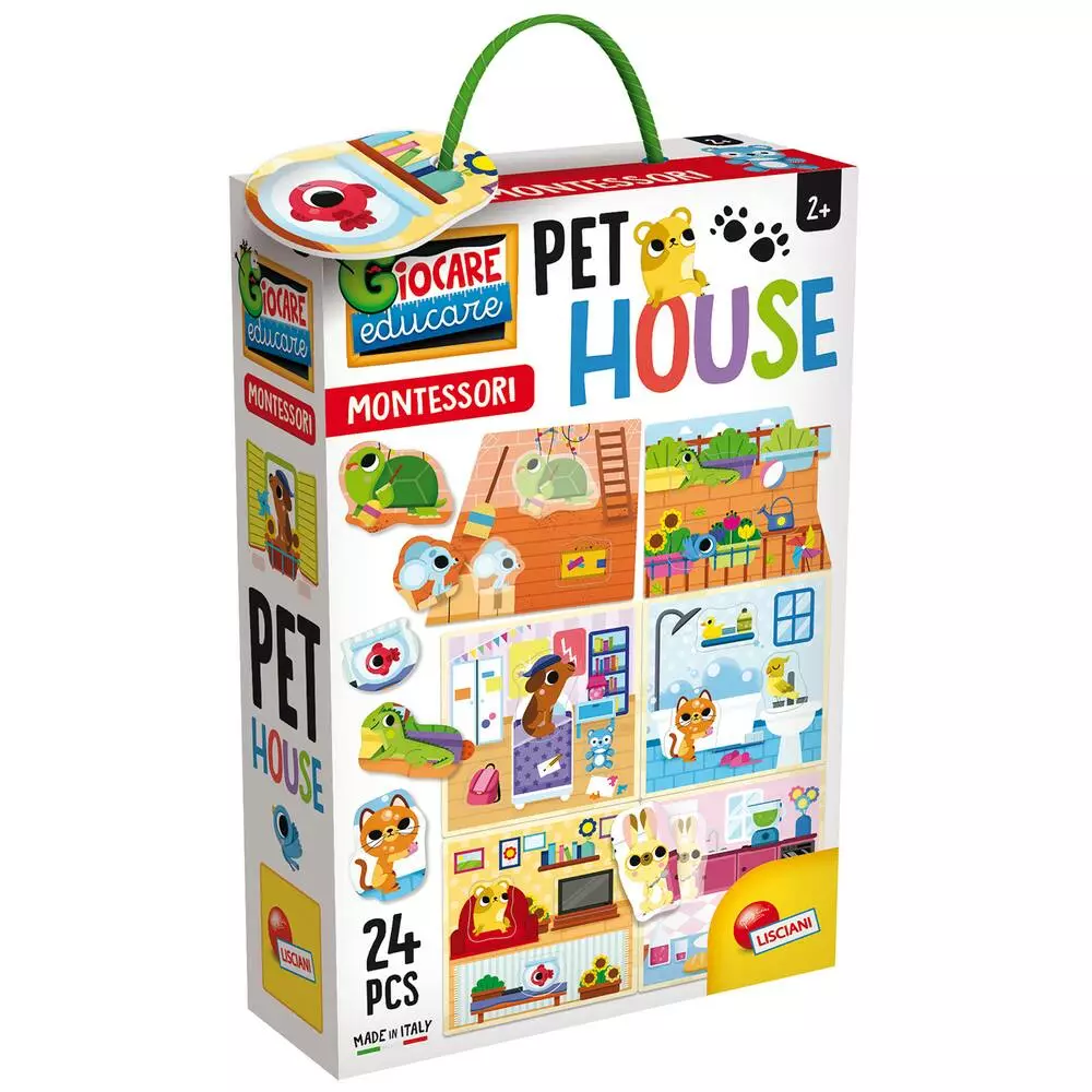 LISCIANI GIOCHI MONTESSORI PET HOUSE ANIMAUX 1 LISCIANI GIOCHI MONTESSORI PET HOUSE ANIMAUX
