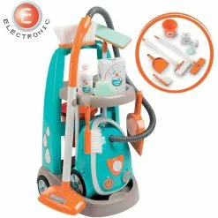 SMOBY CHARIOT DE MENAGE + ASPIRATEUR