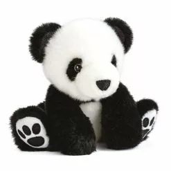 HISTOIRE D'OURS PELUCHE SO CHIC PANDA NOIR 17 CM