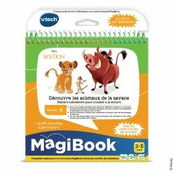 VTech LIVRE MAGIBOOK - LE ROI LION - DÉCOUVRE LES ANIMAUX DE LA SAVANE