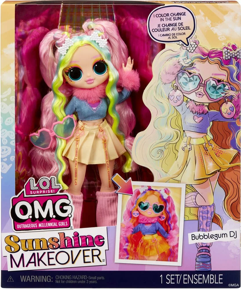 MGA Entertainment LOL SUPRISE POUPEE OMG SUNSHINE MAKOVER BUBBLEGUM DJ 4 MGA Entertainment LOL SUPRISE POUPEE OMG SUNSHINE MAKOVER BUBBLEGUM DJ – Image 4