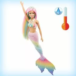 MATTEL POUPEE BARBIE SIRENE MAGIQUE ARC-EN-CIEL -Pas Cher JoueClub Magasin bbf1ce485f54174f39d5063838b25400697af973 10022551 03