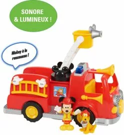 GP TOYS MICKEY – CAMION DE POMPIER AVEC FONCTIONS SONORES ET LUMINEUSES