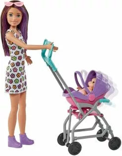 MATTEL BARBIE-COFFRET SKIPPER BABY-SITTER POUSSETTE AVEC POUPEE -Pas Cher JoueClub Magasin da818545fc478c83ea091b215d8f35e9499cd197 41060067 04