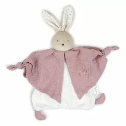 Kaloo PETIT PAS DOUDOU COTON BIO LAPINOU ROSE 20 CM