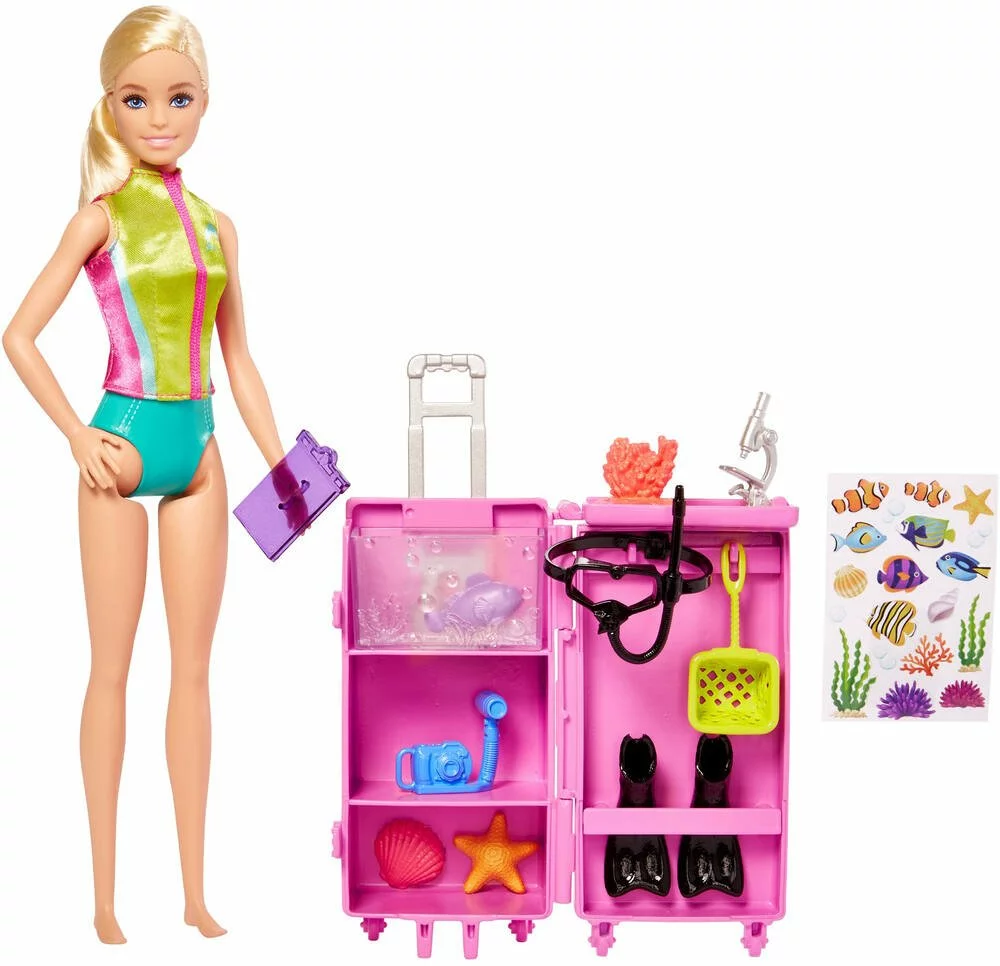MATTEL BARBIE - COFFRET BARBIE PLONGEUSE - BLONDE 1 MATTEL BARBIE - COFFRET BARBIE PLONGEUSE - BLONDE
