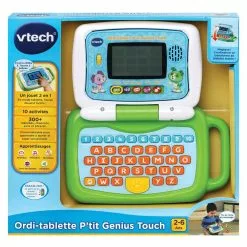 VTech ORDI-TABLETTE P'TIT GENIUS TOUCH VERT -Pas Cher JoueClub Magasin fbdbf5754b6d719a8d59291aac1537609ba0b2c8 04071971 06